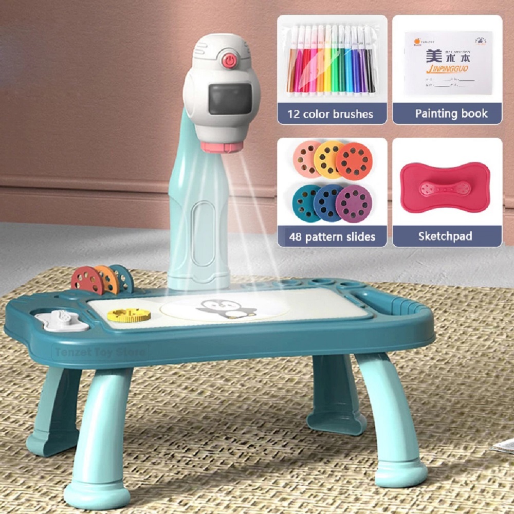 Drawing Projector Kids - Anak-anak Led proyektor seni menggambar meja