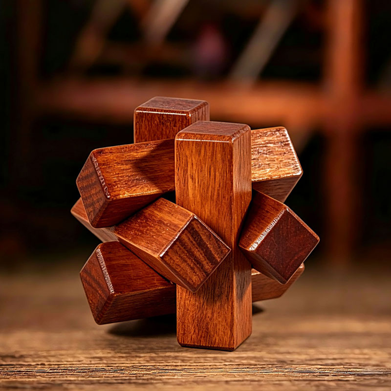 Kids Education Fun - Puzzle Kayu Simpul Kayu Latihan Logika