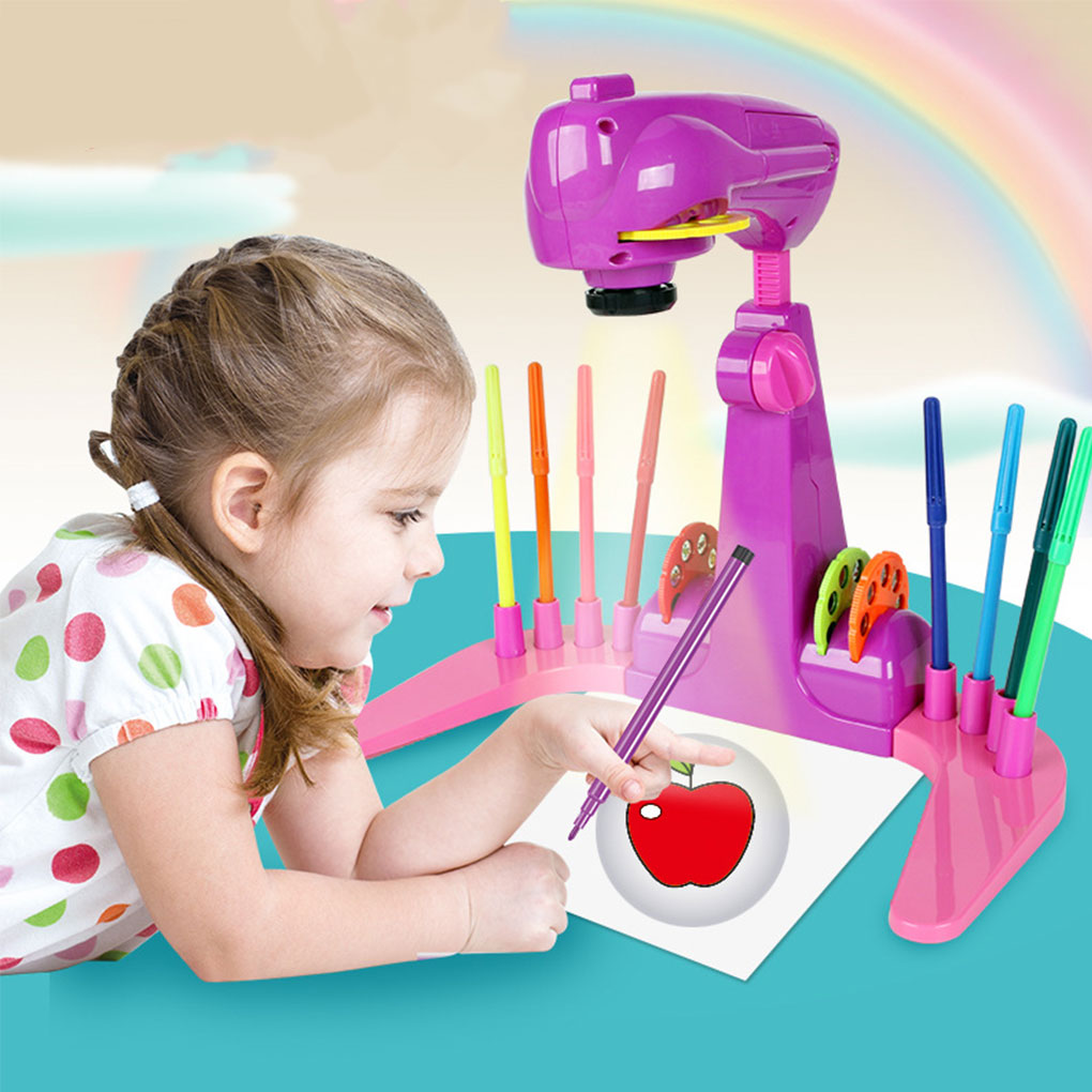 Drawing Projector Kids - Meja Gambar Edukatif Anak-Anak Dengan Proyektor