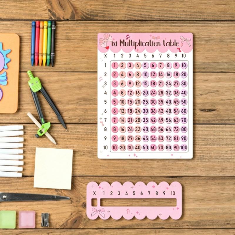 Kids Education Classes - (BF06) Set Papan Kayu Perkalian Warna-warni