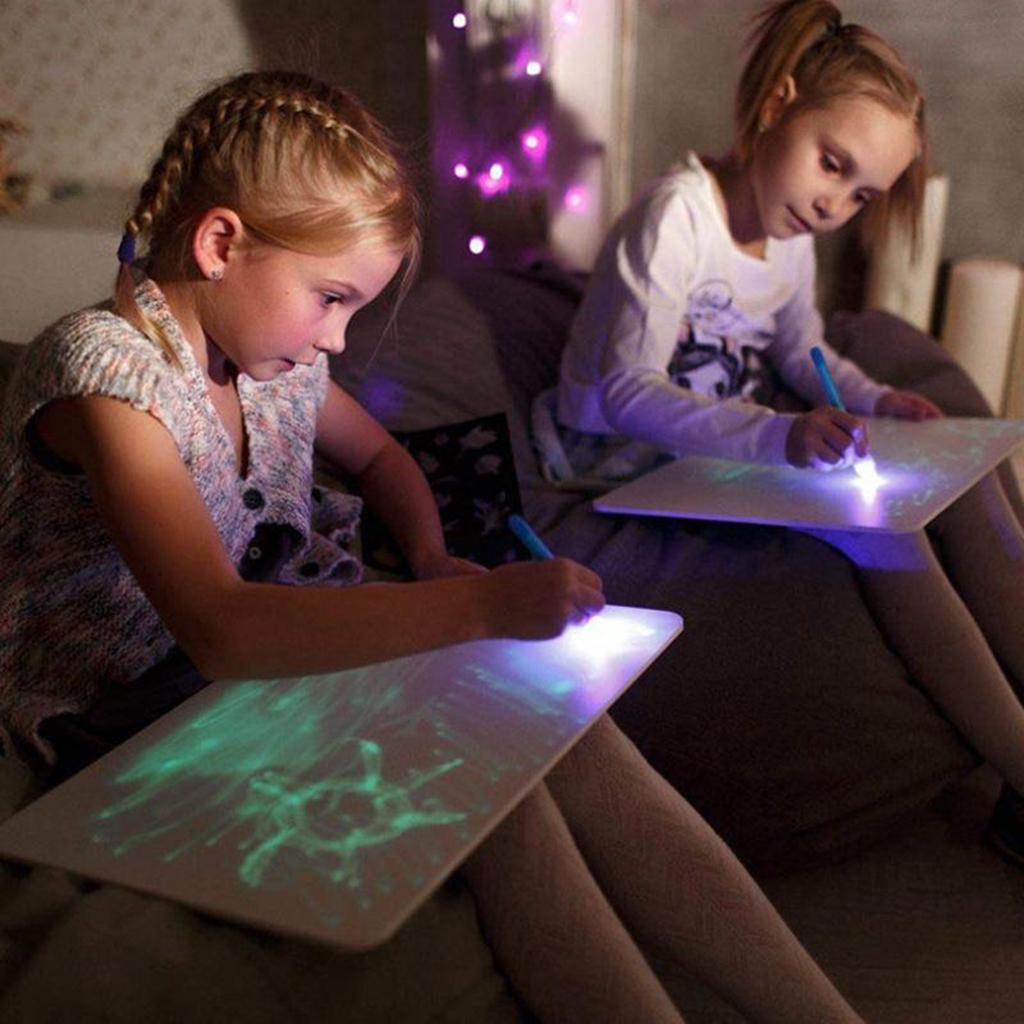 Drawing Projector Kids - Tablet Gambar LED Anak-Anak, Papan Doodle