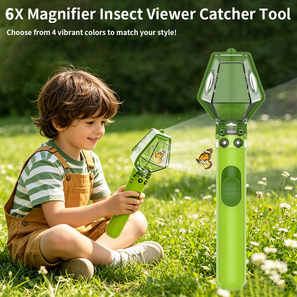 Kids Nature Education - Kotak Pengamat Serangga 6X Magnifier untuk