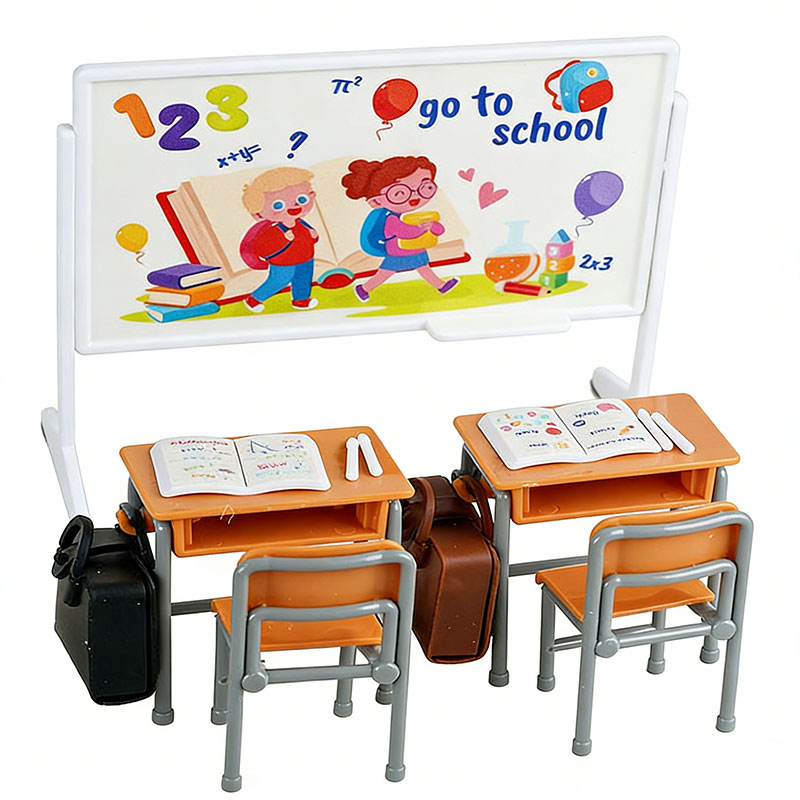 Set Furnitur Kelas Miniatur Me - Kids Education Classes ulasan dan harga