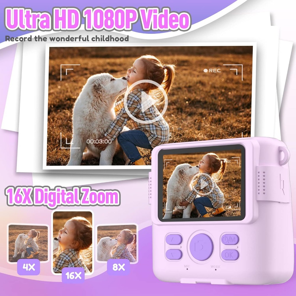 Kamera Cetak Instan untuk Anak - Kids Education Video ulasan dan harga