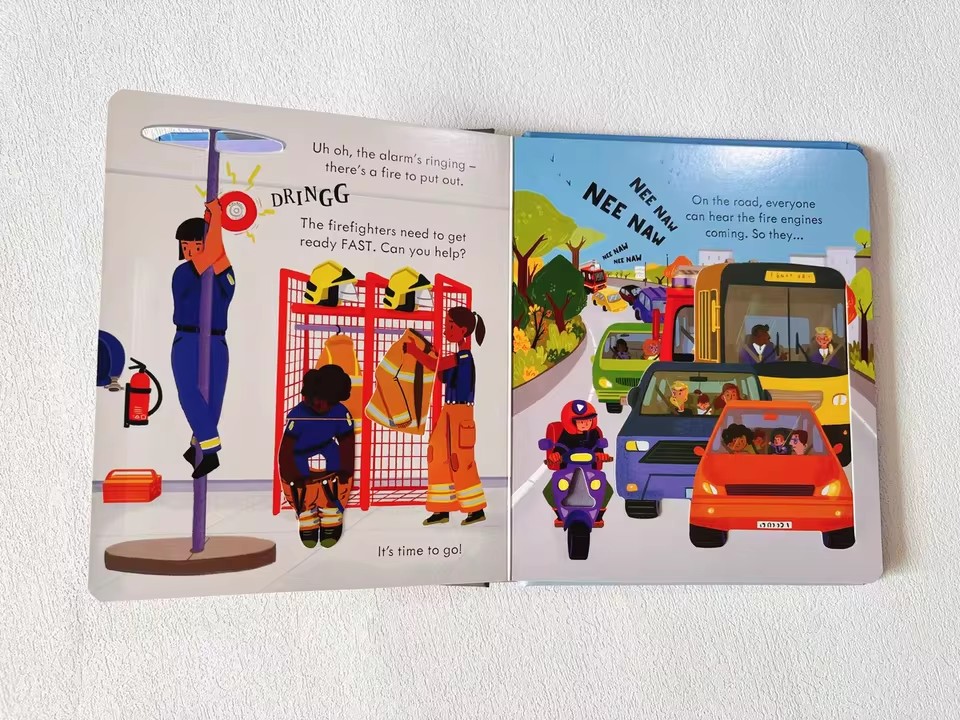 Usborne Peep Inside How A Fire - Kids Education Book ulasan dan harga