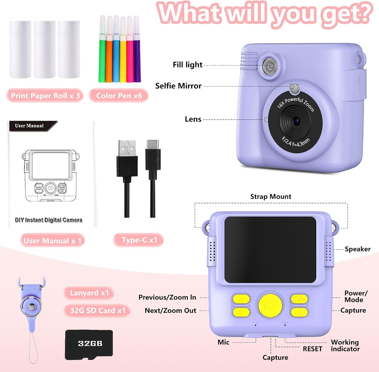 Kamera cetak InstantPrint untu - Kids Physical Education Videos ulasan dan harga
