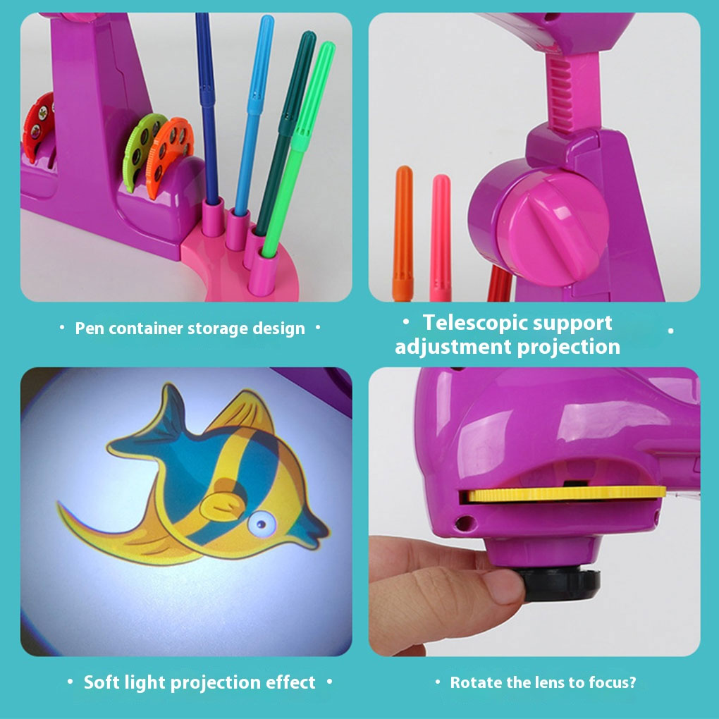 Meja Gambar Edukatif Anak-Anak - Drawing Projector Kids ulasan dan harga