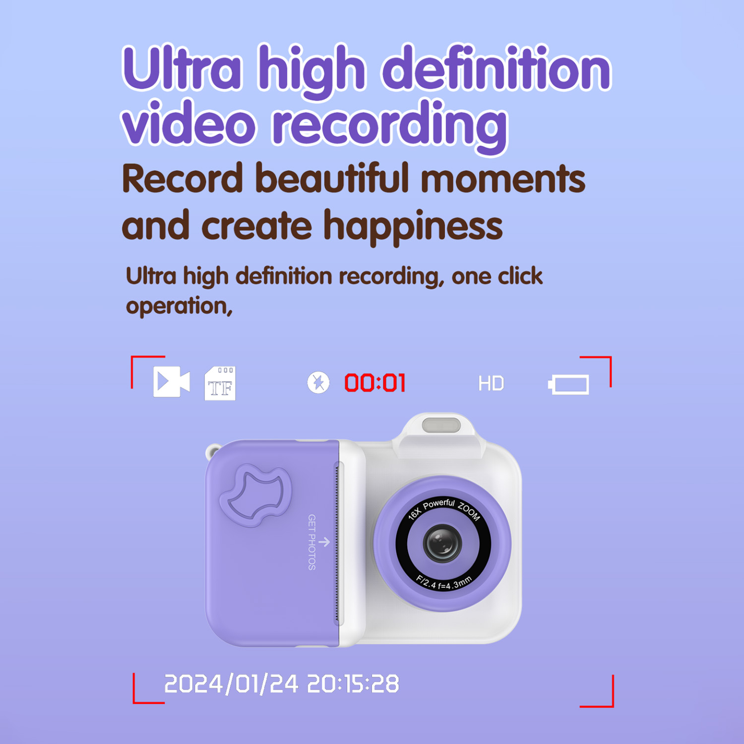 Kamera Digital Anak Cetak Inst - Kids Education Video ulasan dan harga