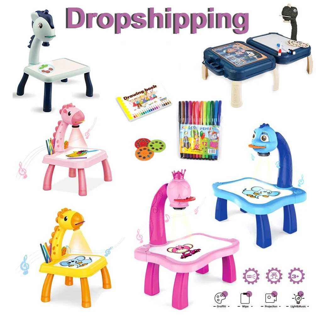 Mainan papan gambar untuk anak - Drawing Projector Kids ulasan dan harga