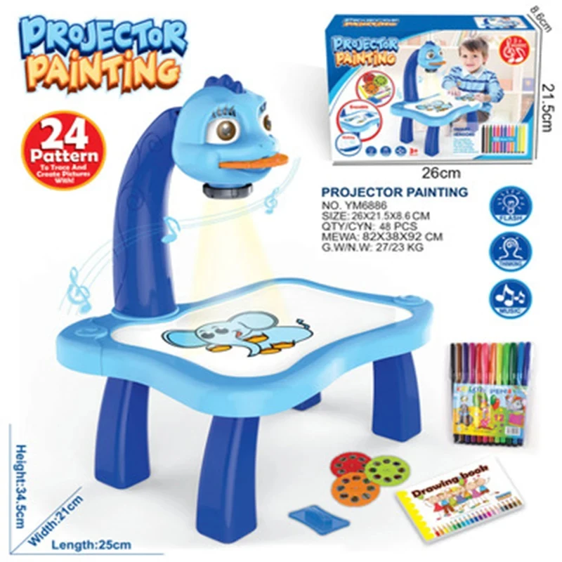 Mainan papan gambar untuk anak - Drawing Projector Kids ulasan dan harga