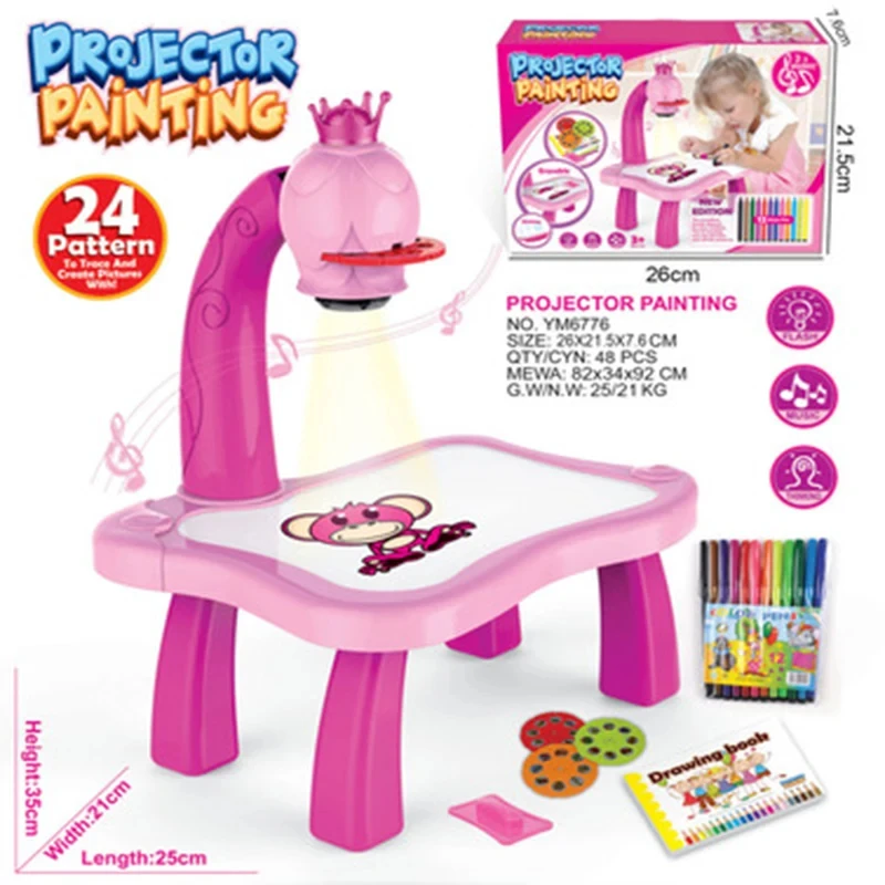 Mainan papan gambar untuk anak - Drawing Projector Kids ulasan dan harga