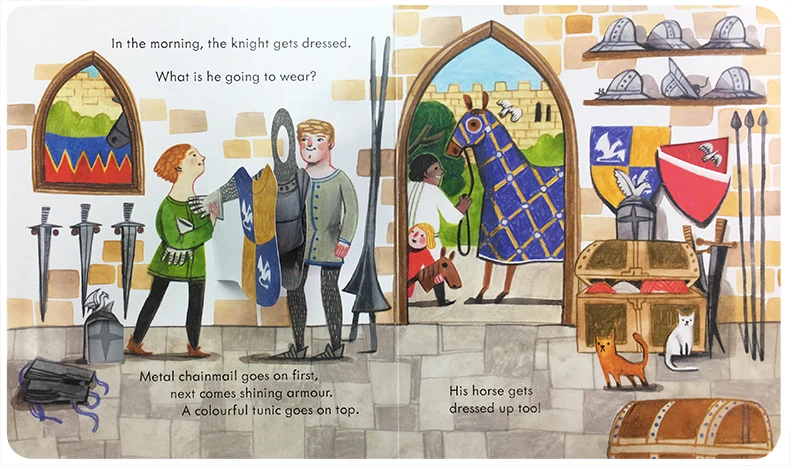 Usborne Peep Inside The Castle - Kids Education Book ulasan dan harga